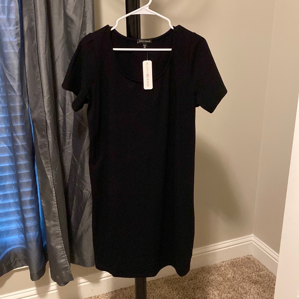Curvy Sense Black Dress